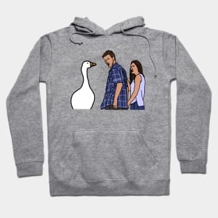 Distracted Boyfriend Meme Gaming Goose and Couple Hoodie